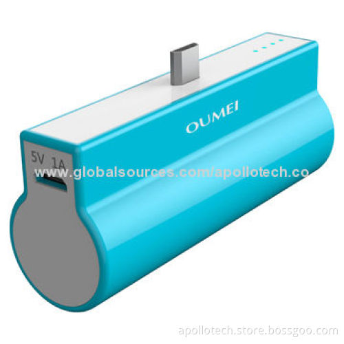 Universal Portable Power Bank for Mobiles, Smartphones, Tail Plugs with Standing Function